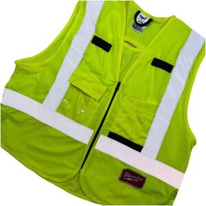 Milwaukee 48-73-5021 High Visibility Yellow Safety Vest - Small/Medium